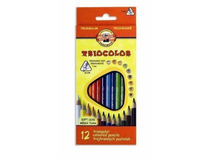 6992 1 pastelky triocolor sada 12 barev