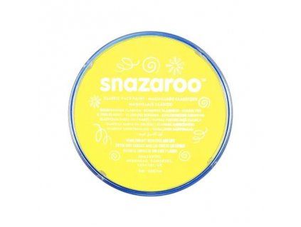 Snazaroo barva na obličej 18 ml odstín žlutá, vhodná pro děti i dospělé