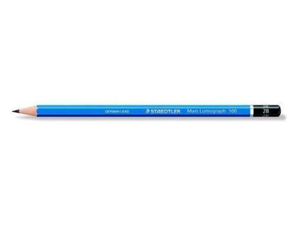 STAEDTLER Mars Lumograph 100 grafitová tužka tvrdost 2B, šestihranná, umělecká